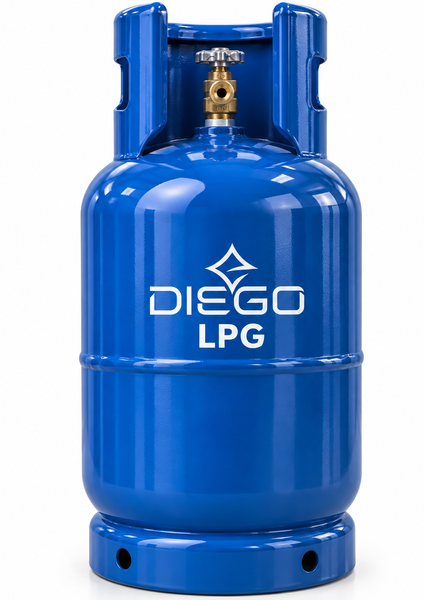 Газовий балон LPG 27л для пропану, бутану та пропан-бутану, сталевий DIEGO  LPG27 фото