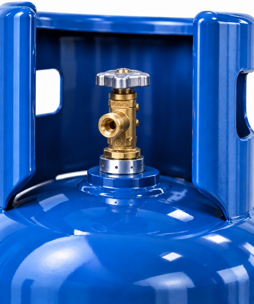 Газовий балон LPG 27л для пропану, бутану та пропан-бутану, сталевий DIEGO  LPG27 фото