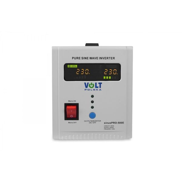 ДБЖ Перетворювач напруги Volt Polska Sinus PRO 500 E 12/230V (350/500W) 500Е фото
