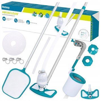 Набір по догляду Bestway AquaClean Deluxe, скімер, штанга, насадка, 58237 58237 фото