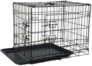 Металева клітка-манеж Funfit M/L (63х44х50,5 см) &mdash; переноска/клітка для собаки, кота та інших тварин 3896 фото