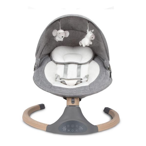Шезлонг-гойдалка 2в1 Kidwell LUXI Dark Melange/Wooden 5090 фото