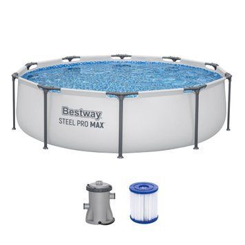 Каркасний басейн Bestway 56408, розмір 305 x 76 см з фільтрувальним насосом 4010 фото