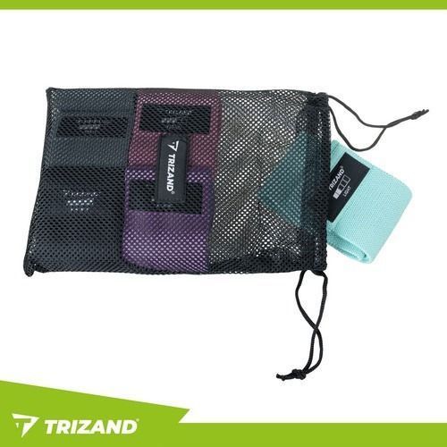 Набор тканевых резинок для упражнений, для фитнеса - 5 шт Trizand сопротивление 5&ndash;35 кг 25877 фото