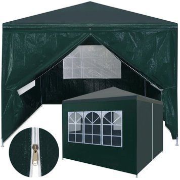 Садовий павільйон намет Hanert Pavilion 3х3x2.5 м Садова альтанка зелена 5070 фото